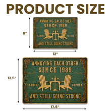 Load image into Gallery viewer, Personalized Metal Sign Custom Name Couple Gift for Home
