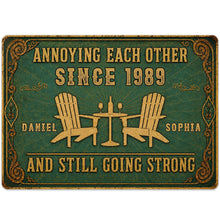 Load image into Gallery viewer, Personalized Metal Sign Custom Name Couple Gift for Home
