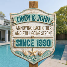 Load image into Gallery viewer, Personalized 3D Wood Sign Custom Couple Name Gift for Anniversary
