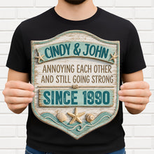 Load image into Gallery viewer, Personalized 3D Wood Sign Custom Couple Name Gift for Anniversary
