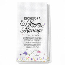 Load image into Gallery viewer, Personalized Kitchen Towel Custom Couple Gift Recipe for Marriage
