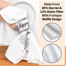 Load image into Gallery viewer, Personalized Kitchen Towel Custom Couple Gift Recipe for Marriage
