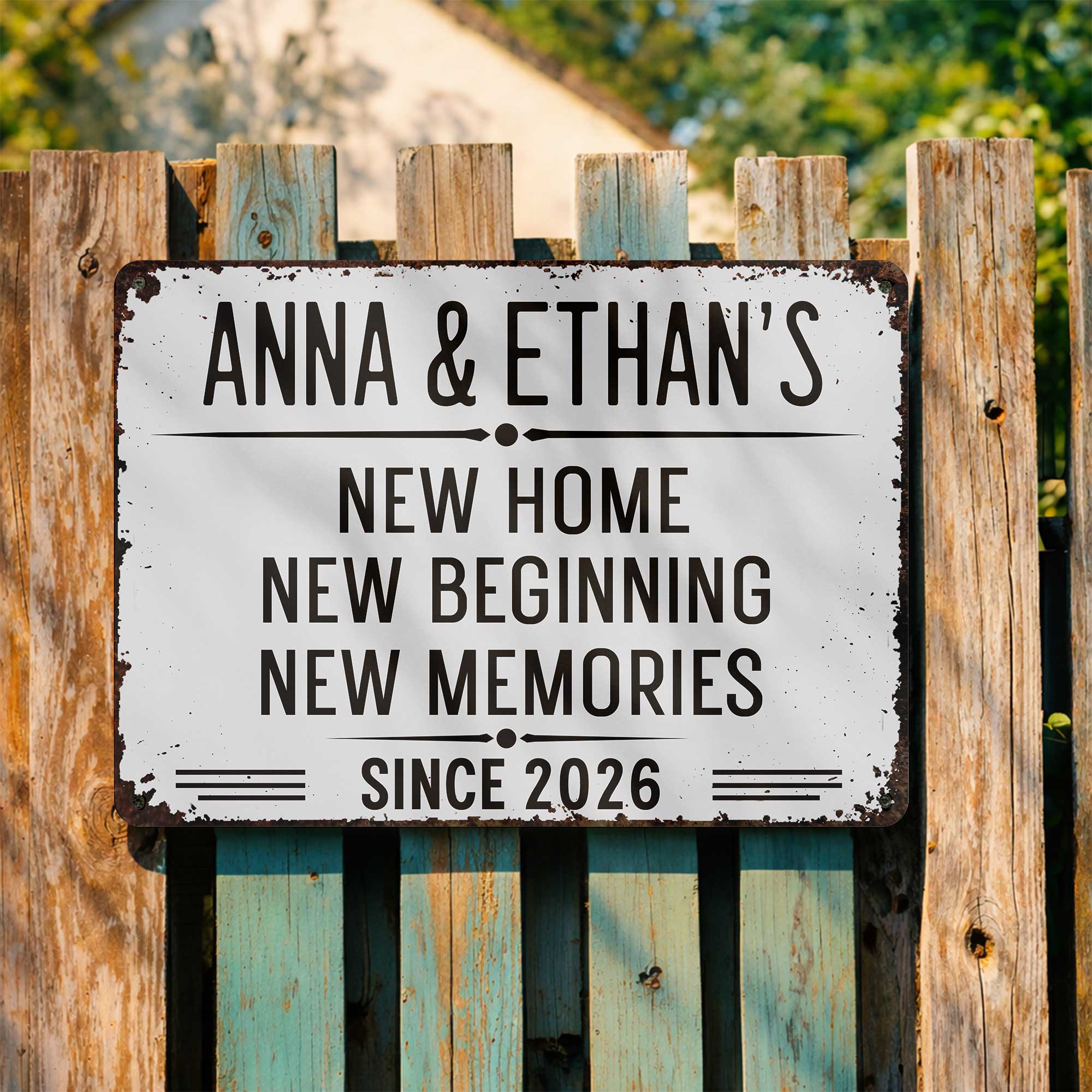 Personalized Metal Sign Custom Name Wall Decor Home Gift