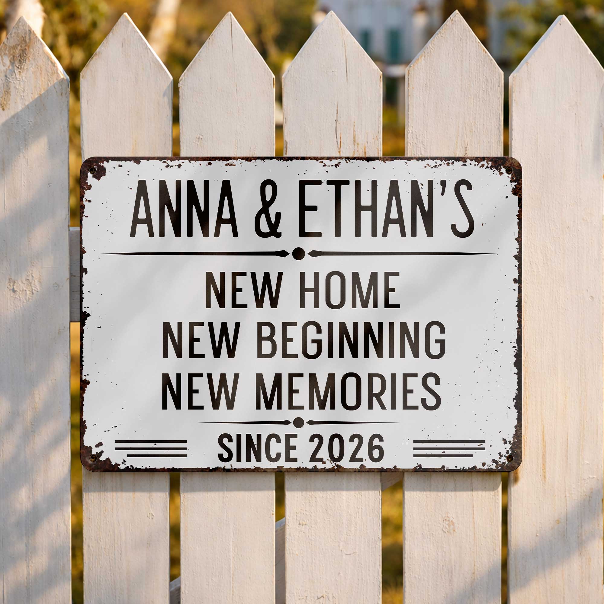 Personalized Metal Sign Custom Name Wall Decor Home Gift