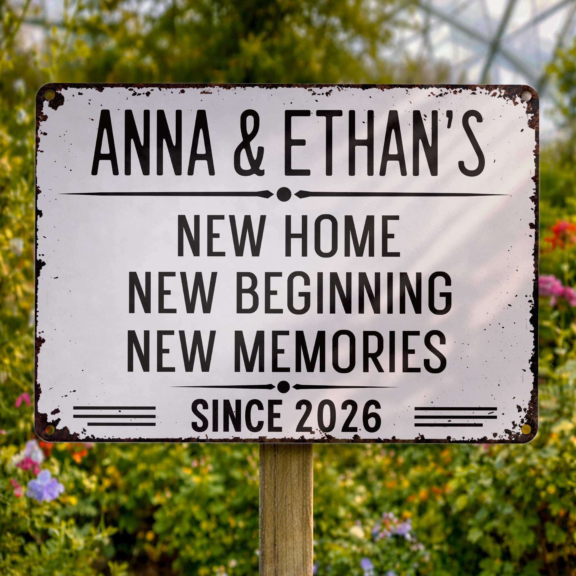 Personalized Metal Sign Custom Name Wall Decor Home Gift