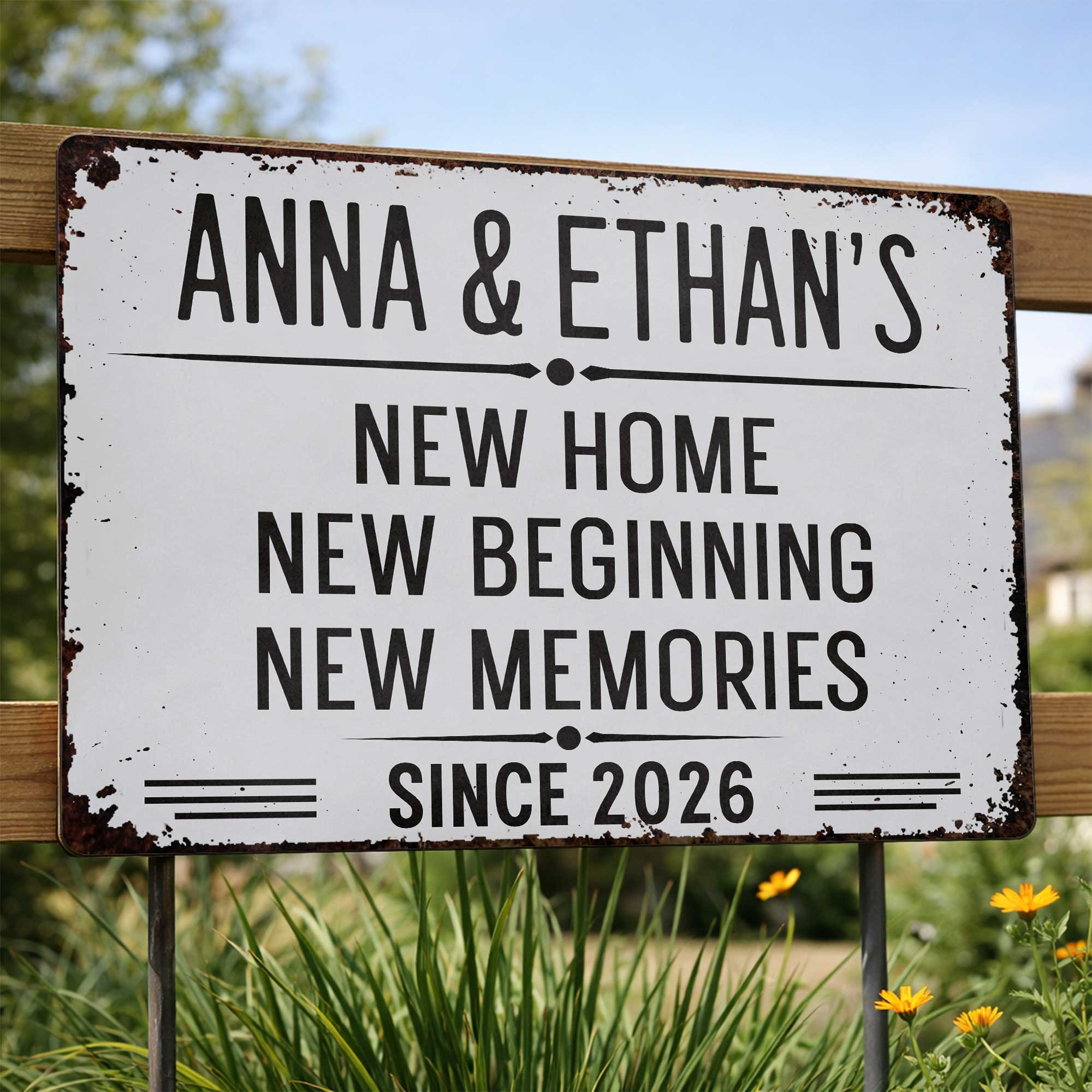 Personalized Metal Sign Custom Name Wall Decor Home Gift