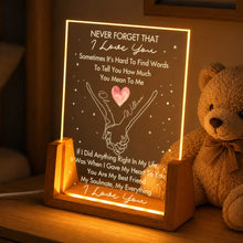 Load image into Gallery viewer, Personalized Acrylic Night Light Custom Love Message Gift for Couples
