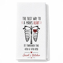 Load image into Gallery viewer, Personalized Kitchen Towel Funny Anatomical Gift for Couples
