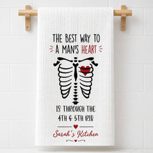 Load image into Gallery viewer, Personalized Kitchen Towel Funny Anatomical Gift for Couples
