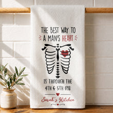 Load image into Gallery viewer, Personalized Kitchen Towel Funny Anatomical Gift for Couples
