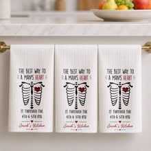 Load image into Gallery viewer, Personalized Kitchen Towel Funny Anatomical Gift for Couples
