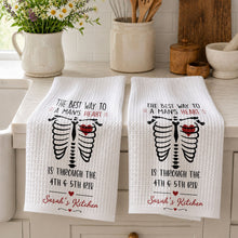 Load image into Gallery viewer, Personalized Kitchen Towel Funny Anatomical Gift for Couples
