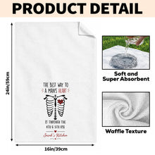 Load image into Gallery viewer, Personalized Kitchen Towel Funny Anatomical Gift for Couples
