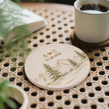 Load image into Gallery viewer, Personalized Ceramic Coaster Custom Date Gift for Couples

