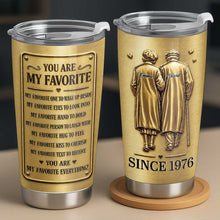 Load image into Gallery viewer, Personalized Couple Tumbler Custom Artwork 20oz Gift
