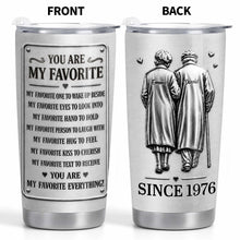Load image into Gallery viewer, Personalized Couple Tumbler Custom Artwork 20oz Gift
