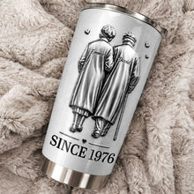 Load image into Gallery viewer, Personalized Couple Tumbler Custom Artwork 20oz Gift
