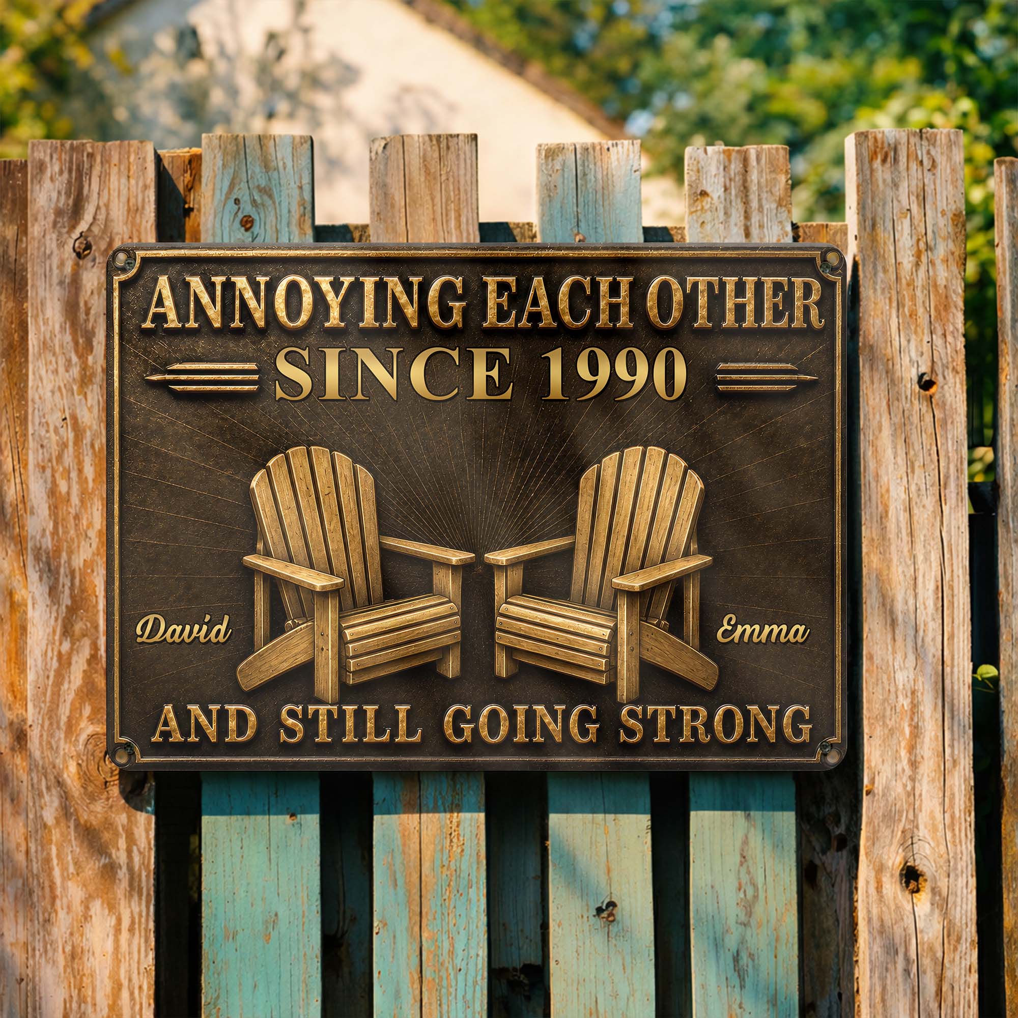 Personalized Metal Sign Custom Couple Annoying Each Other Gift