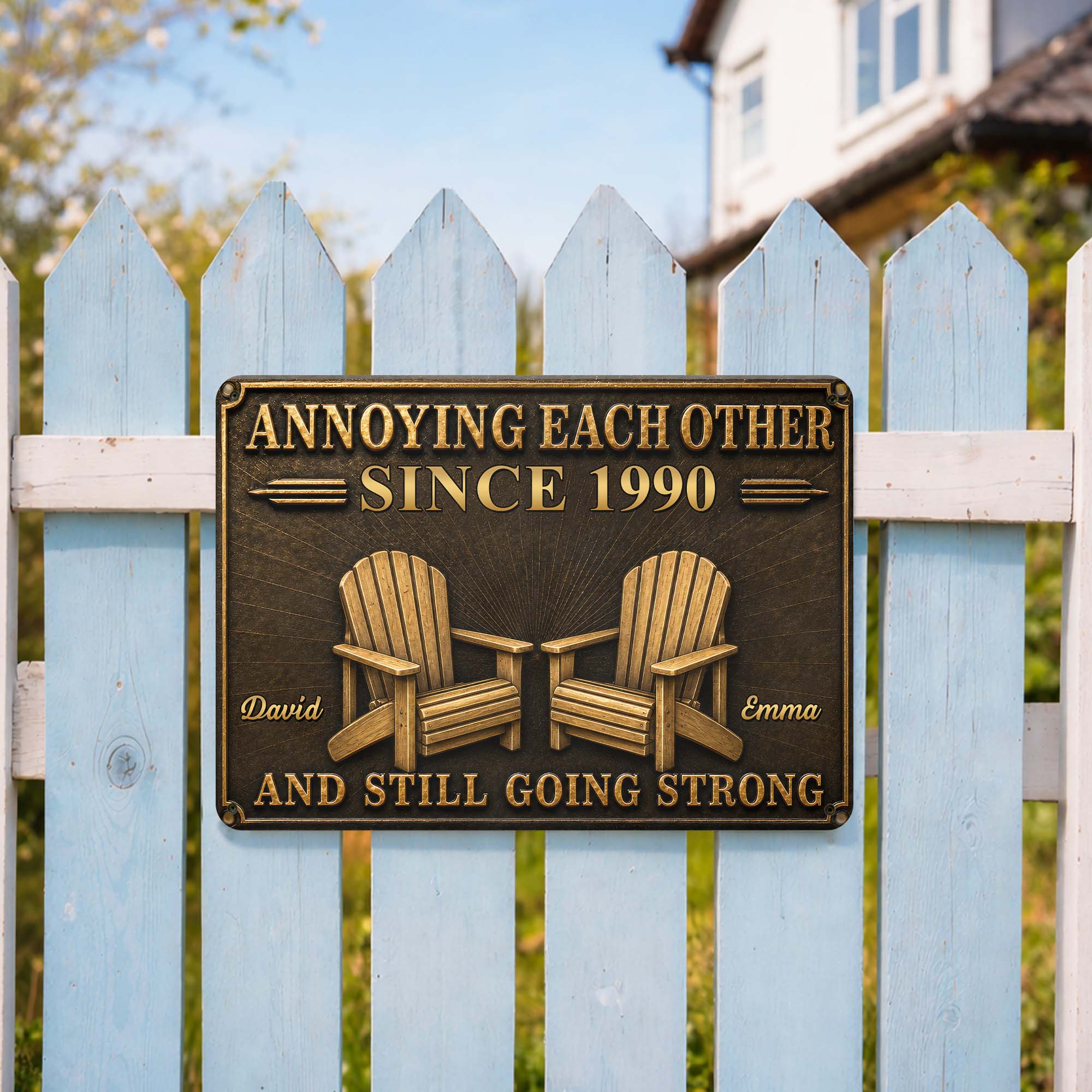 Personalized Metal Sign Custom Couple Annoying Each Other Gift