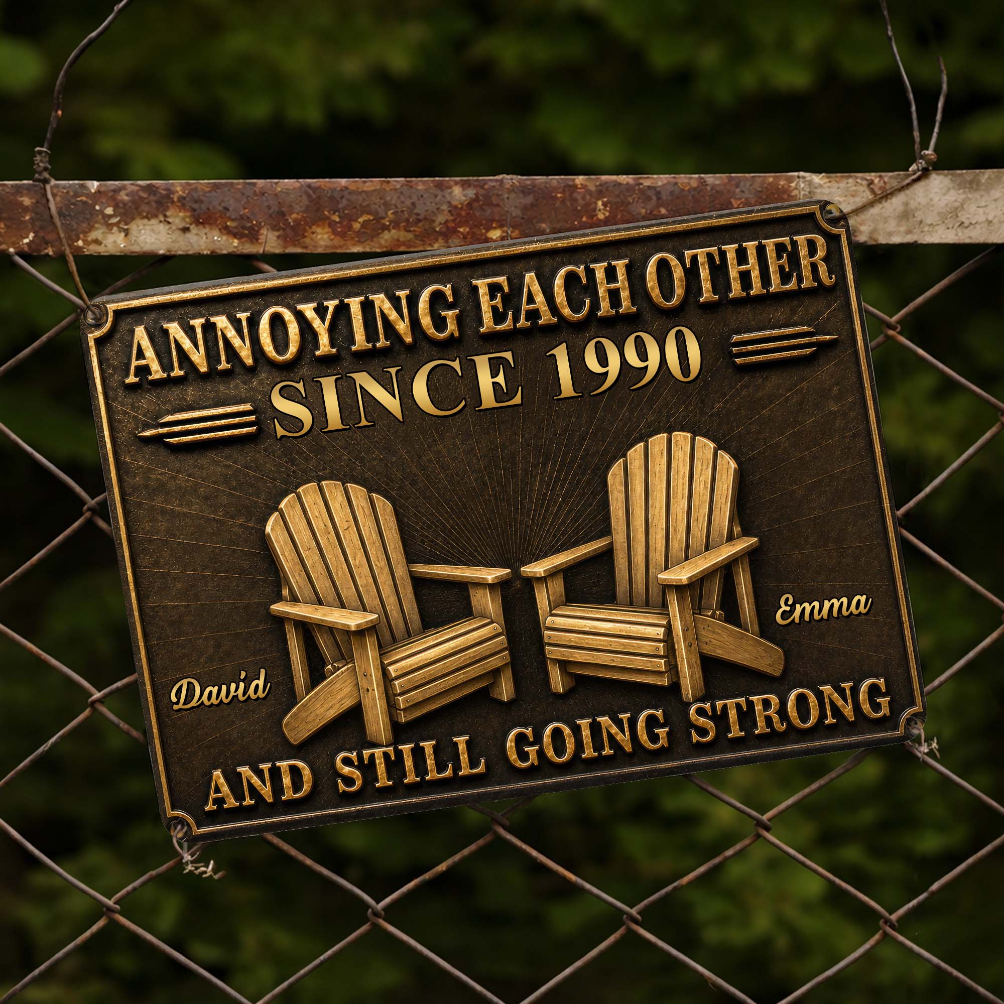Personalized Metal Sign Custom Couple Annoying Each Other Gift