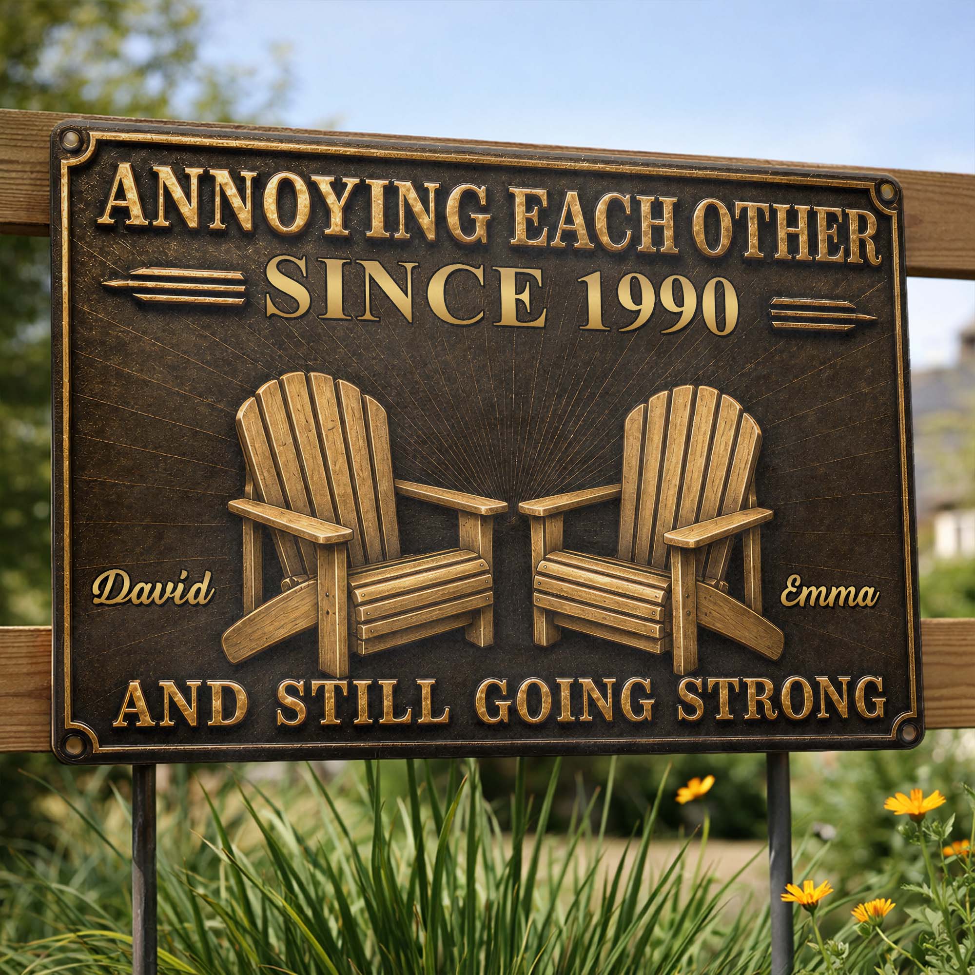 Personalized Metal Sign Custom Couple Annoying Each Other Gift