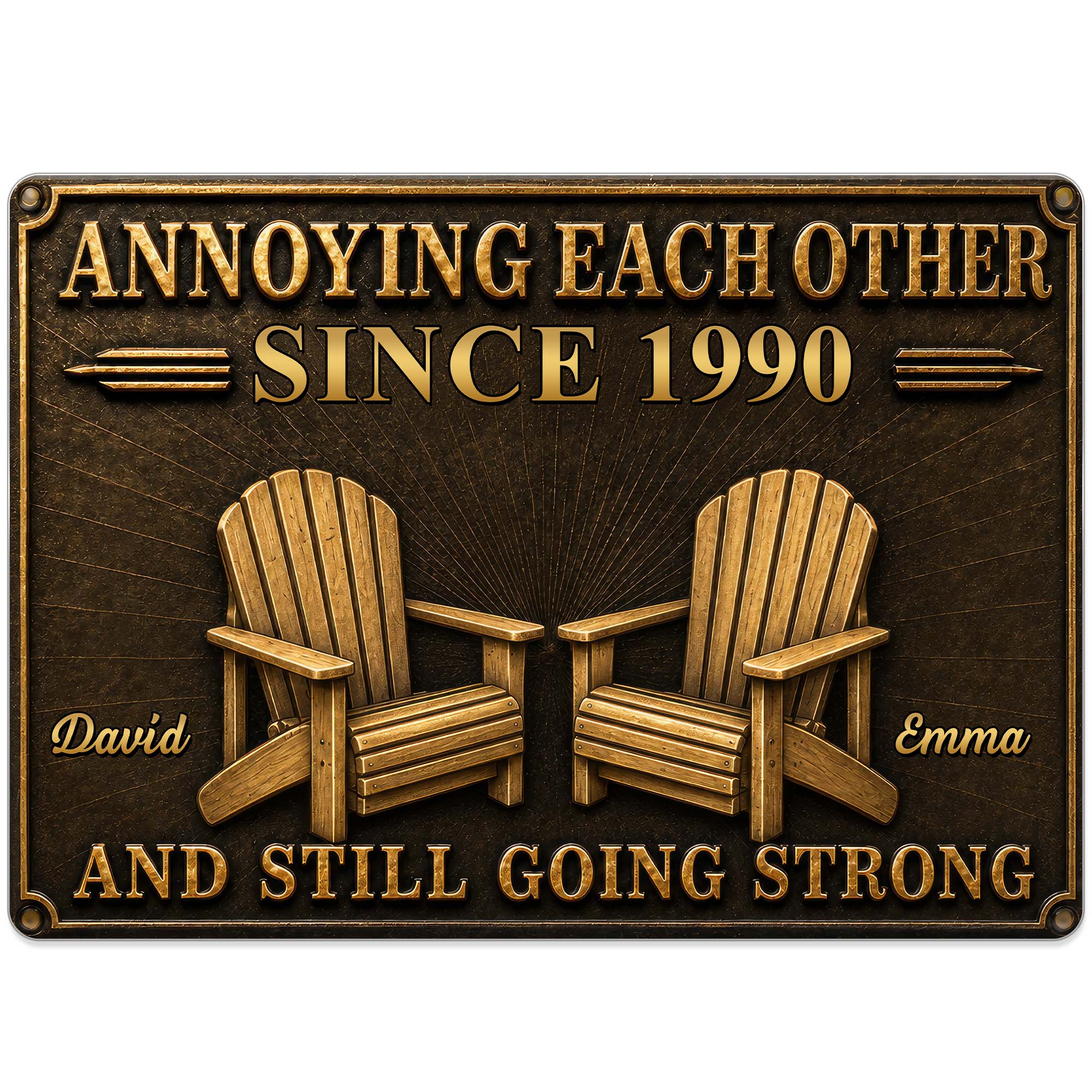 Personalized Metal Sign Custom Couple Annoying Each Other Gift