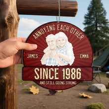Load image into Gallery viewer, Custom Shaped Metal Sign Personalized Couple Gift Decor
