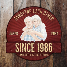 Load image into Gallery viewer, Custom Shaped Metal Sign Personalized Couple Gift Decor
