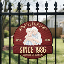 Load image into Gallery viewer, Custom Shaped Metal Sign Personalized Couple Gift Decor
