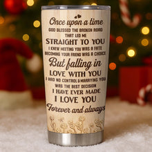 Load image into Gallery viewer, Personalized Stainless Steel Tumbler Custom Heart Design Gift for Couples
