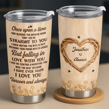 Load image into Gallery viewer, Personalized Stainless Steel Tumbler Custom Heart Design Gift for Couples
