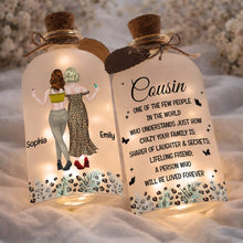 Load image into Gallery viewer, Personalized Short Bottle Light Custom Name Gift for Cousin
