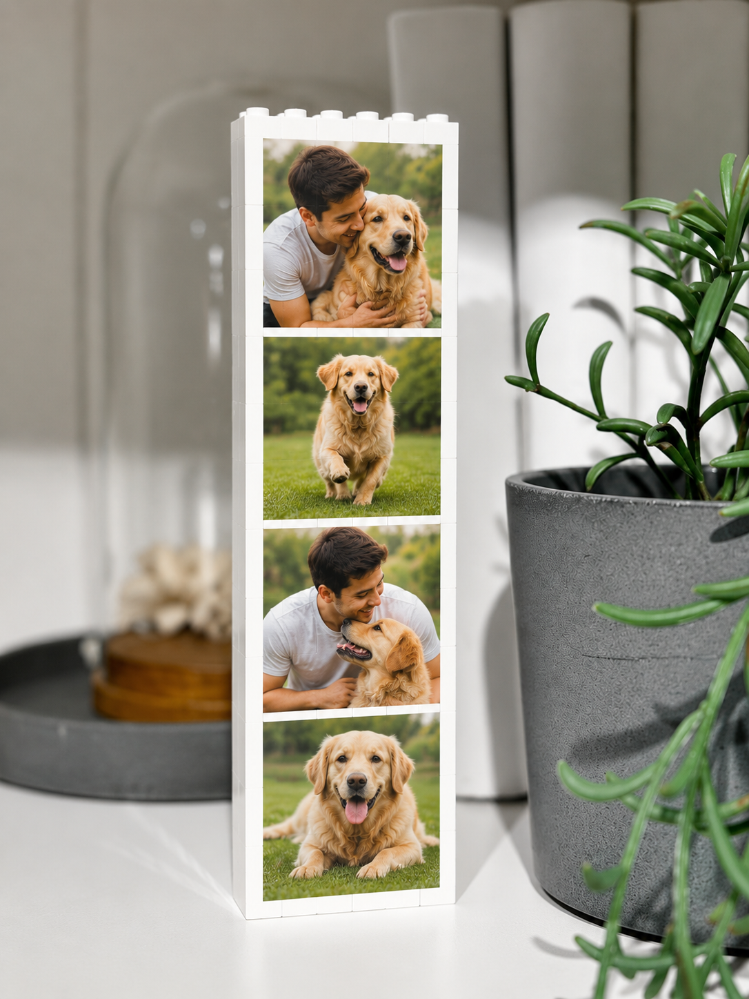 Personalized Dog Photo Booth Lego Custom Gift for Dog Lovers