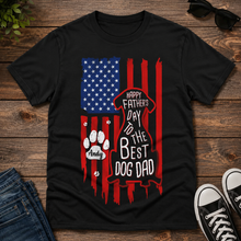 Load image into Gallery viewer, Personalized Father's Day T-Shirt for Best Dog Dad Gift
