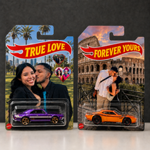Load image into Gallery viewer, Personalized Hot Wheels Photo Gift for Car Lover Husband
