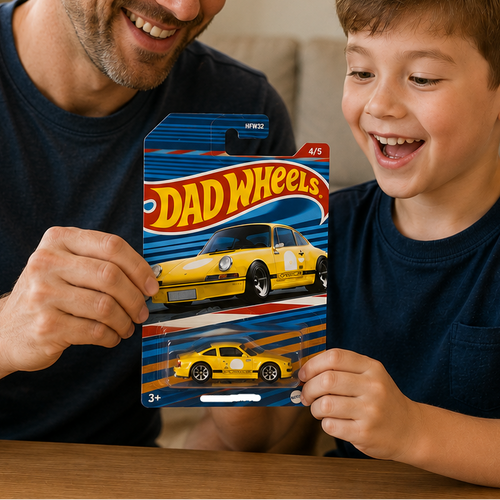 Personalized Vintage Car Photo Gift for Dad | Custom Dad Gift