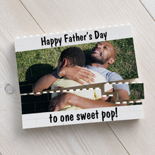 Load image into Gallery viewer, Personalized Photo Building Brick Block Gift for Dad
