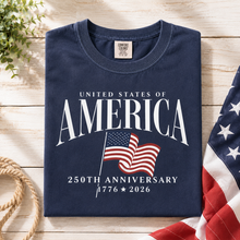 Load image into Gallery viewer, Personalized America 250th Anniversary Comfort Shirt Gift
