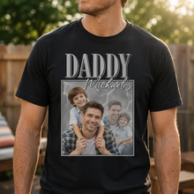 Load image into Gallery viewer, Personalized Photo T-Shirt Custom Name Gift for Dad
