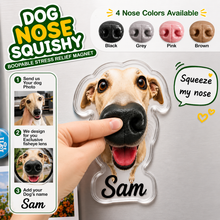 Load image into Gallery viewer, Personalized Dog Nose Squeeze Toy Fridge Magnet Gift
