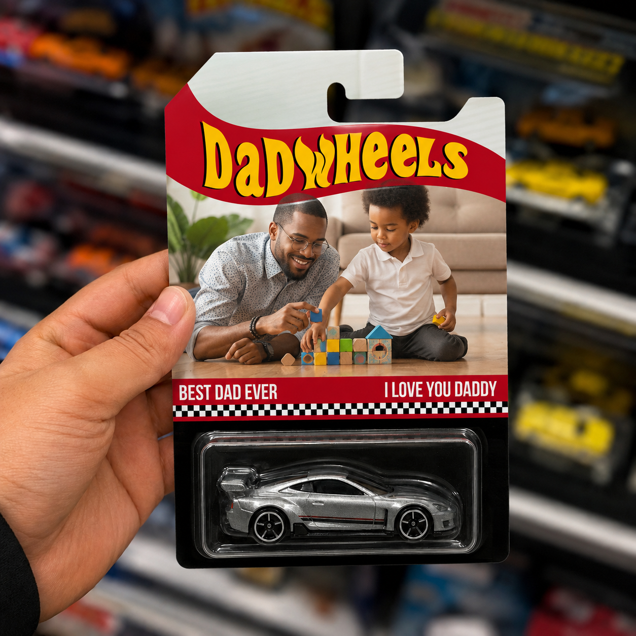 Personalized Photo Hot Wheels Best Dad Ever Gift for Father's Day