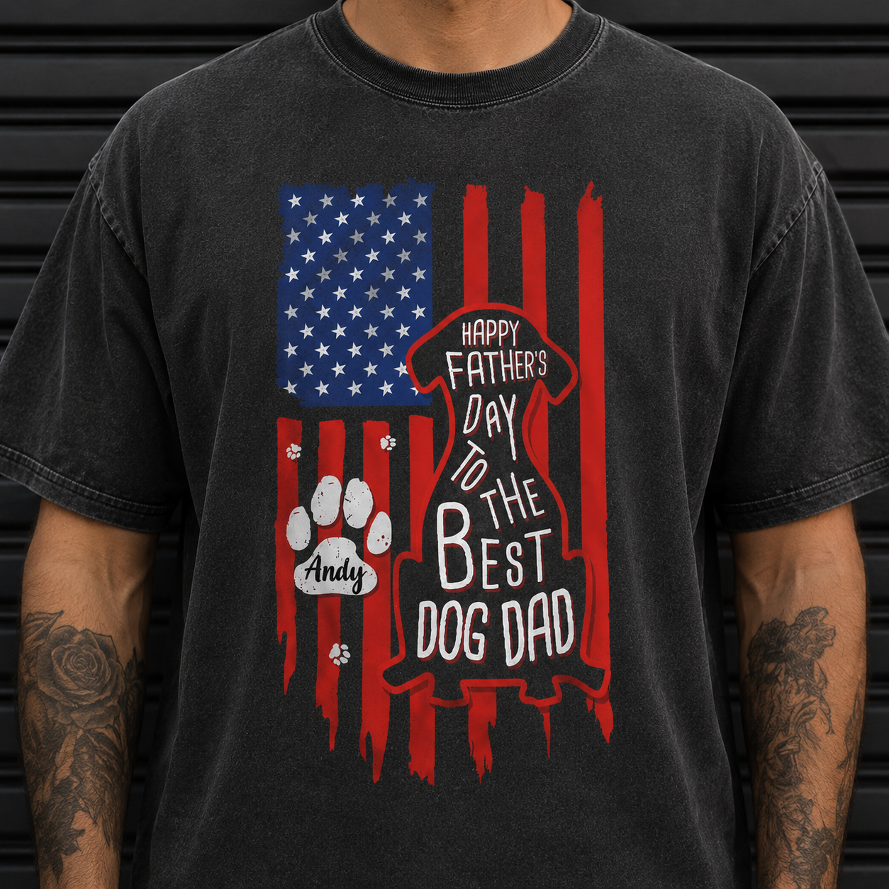 Custom Comfort Shirt Gift for Dog Dad Happy Father's Day