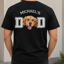 Load image into Gallery viewer, Personalized Dog Dad Photo Shirt Custom Gift for Dog Lovers
