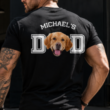 Load image into Gallery viewer, Personalized Dog Dad Photo Shirt Custom Gift for Dog Lovers
