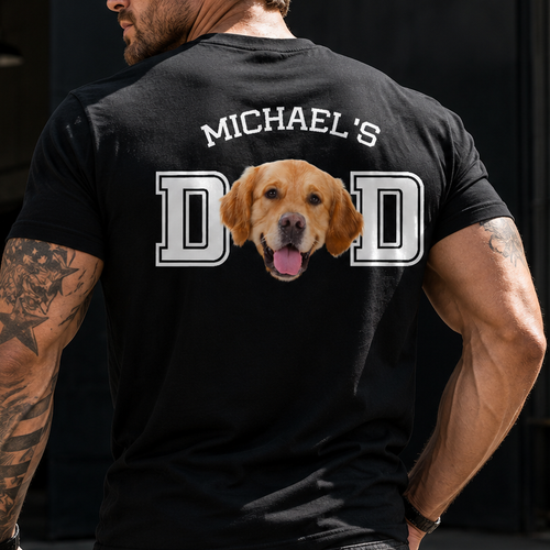 Personalized Dog Dad Photo Shirt Custom Gift for Dog Lovers