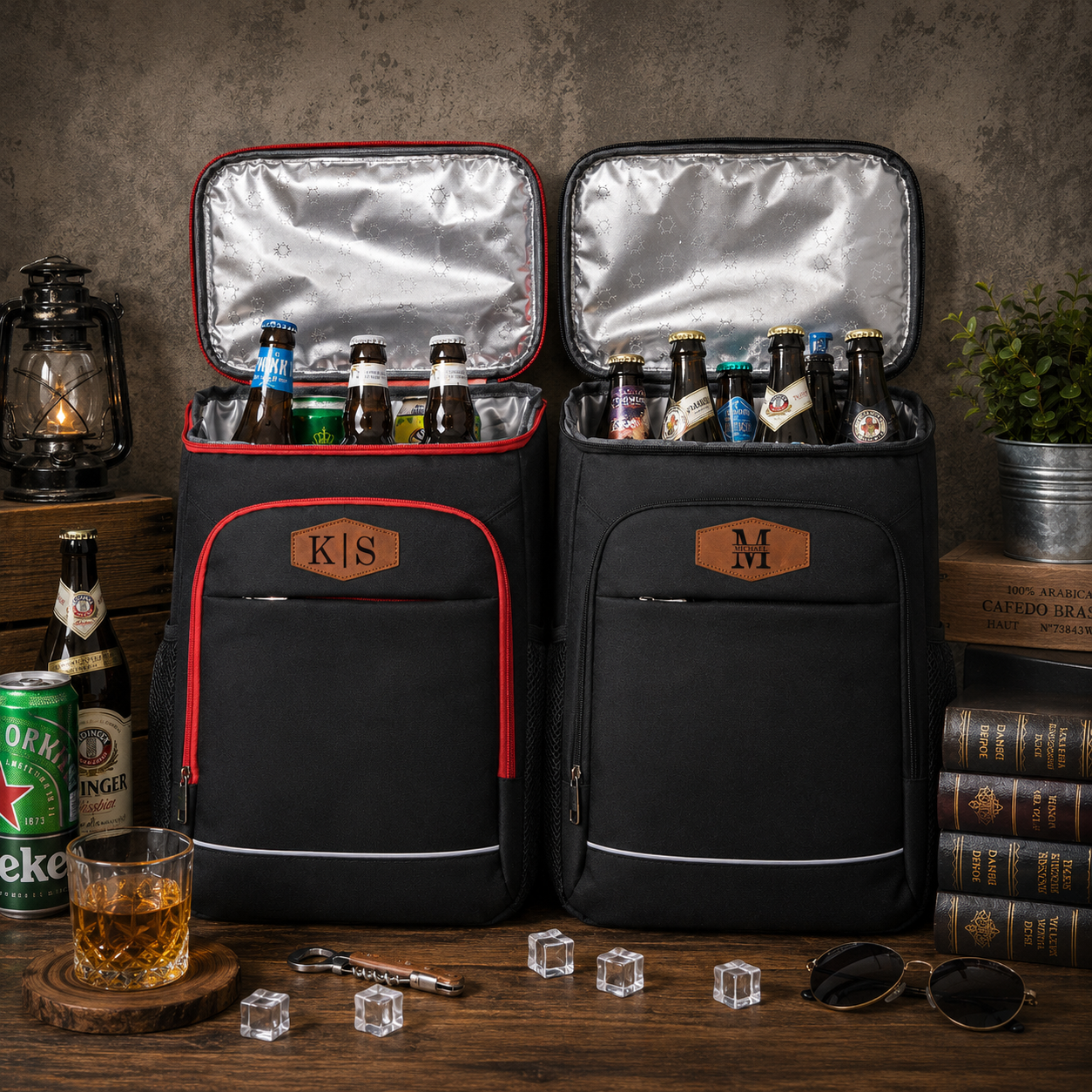 Personalized Cooler Backpack Gift for Dad Golf Lovers