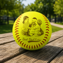 Load image into Gallery viewer, Personalized Baseballs Custom Gift for Dad Kid Father's Day
