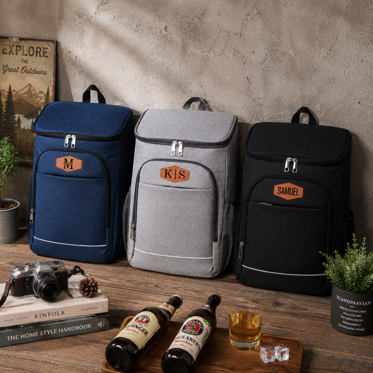 Personalized Cooler Backpack Gift for Dad Golf Lovers