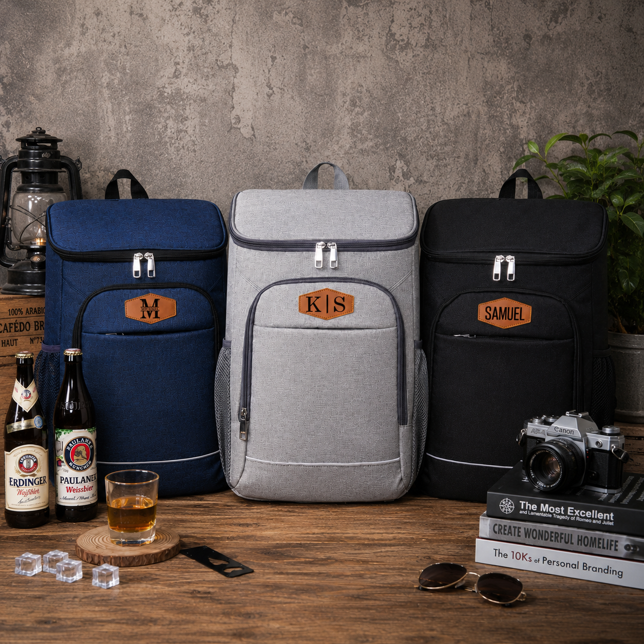 Personalized Cooler Backpack Gift for Dad Golf Lovers