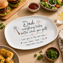 Load image into Gallery viewer, Personalized Grill Platter Custom Name Gift for Dad
